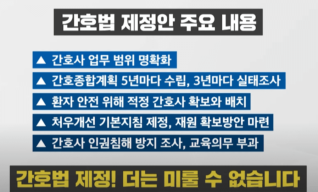 간호법 주요 핵심 내용 정리
