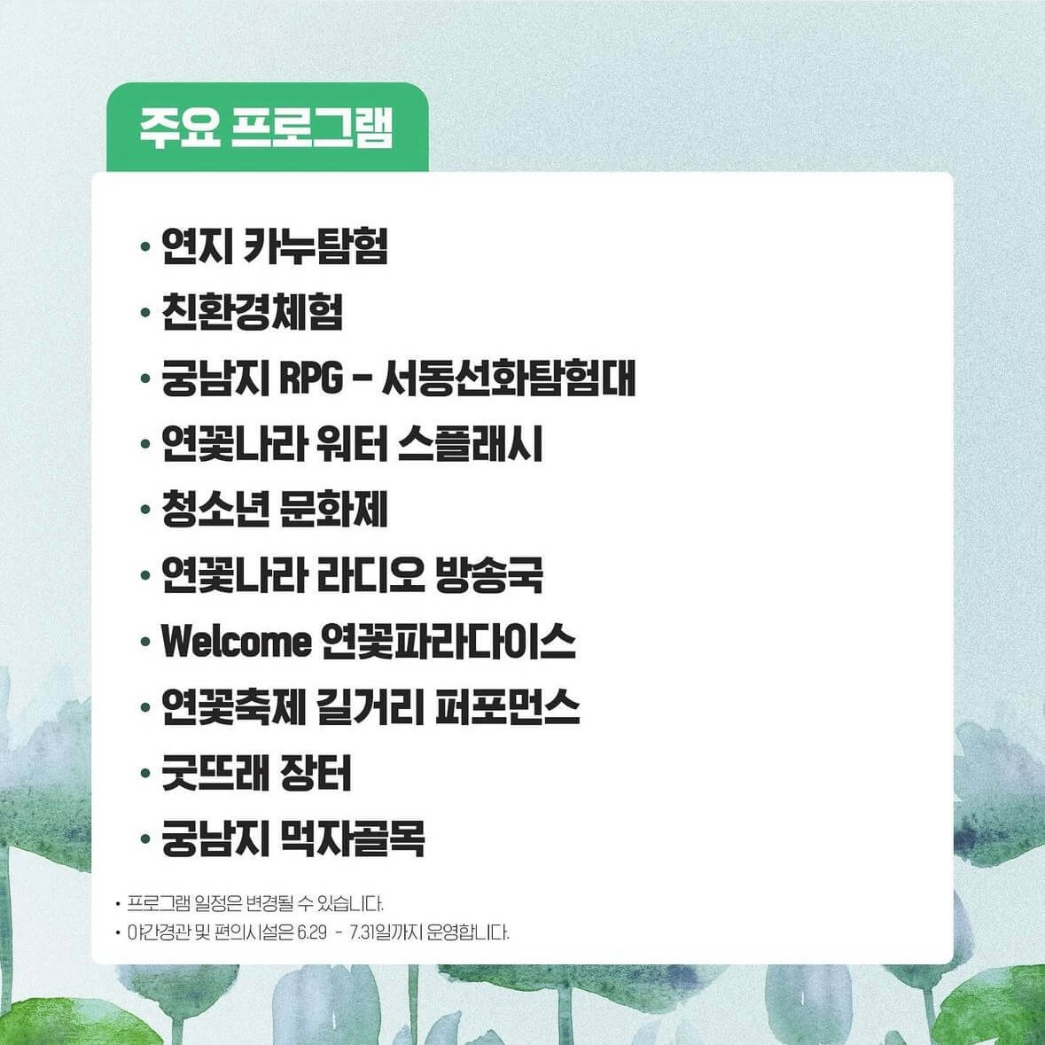 부여 궁남지 연꽃축제