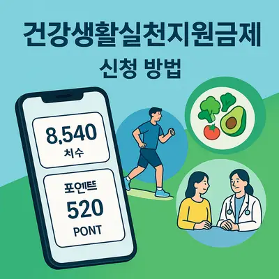 건강생활실천지원금제 신청 방법: 포인트 적립, 현금 전환 완벽 가이드
