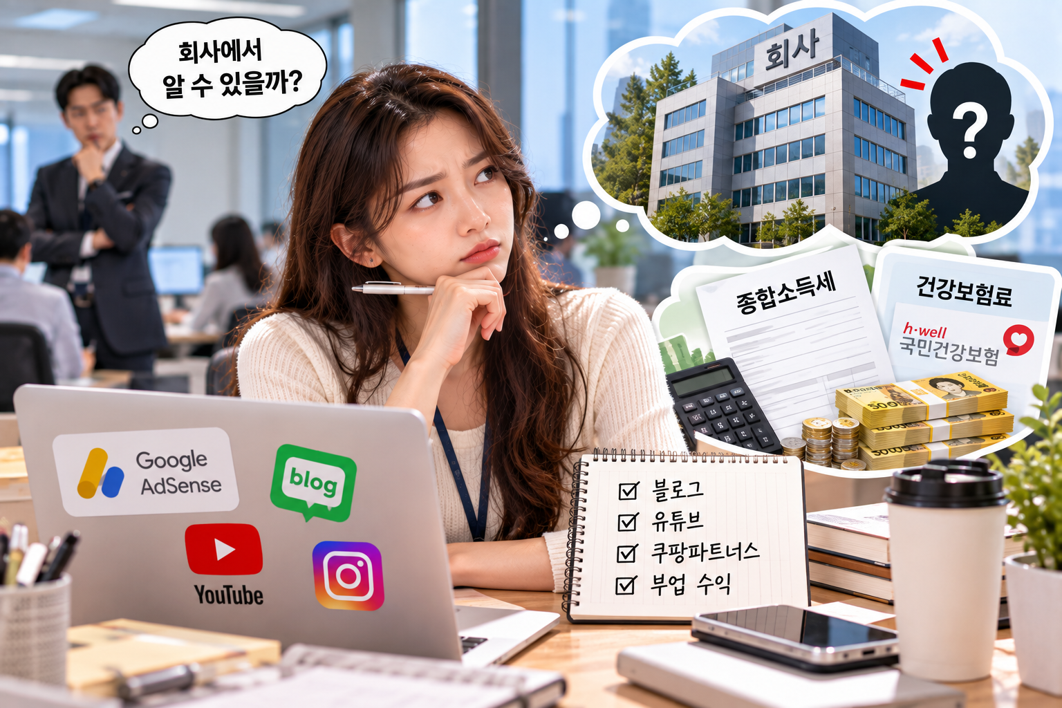 직장인 부업 회사에서 알 수 있을까?