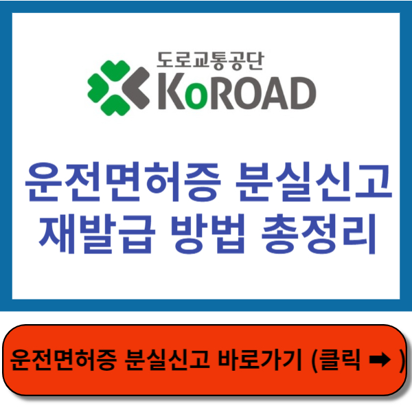 운전면허증 분실신고