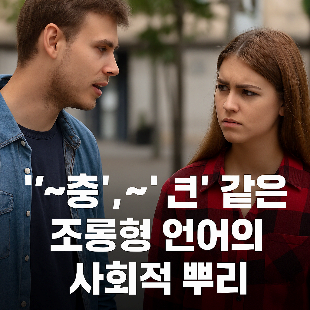 ‘~충’, ‘~년’ 같은 조롱형 언어의 사회적 뿌리