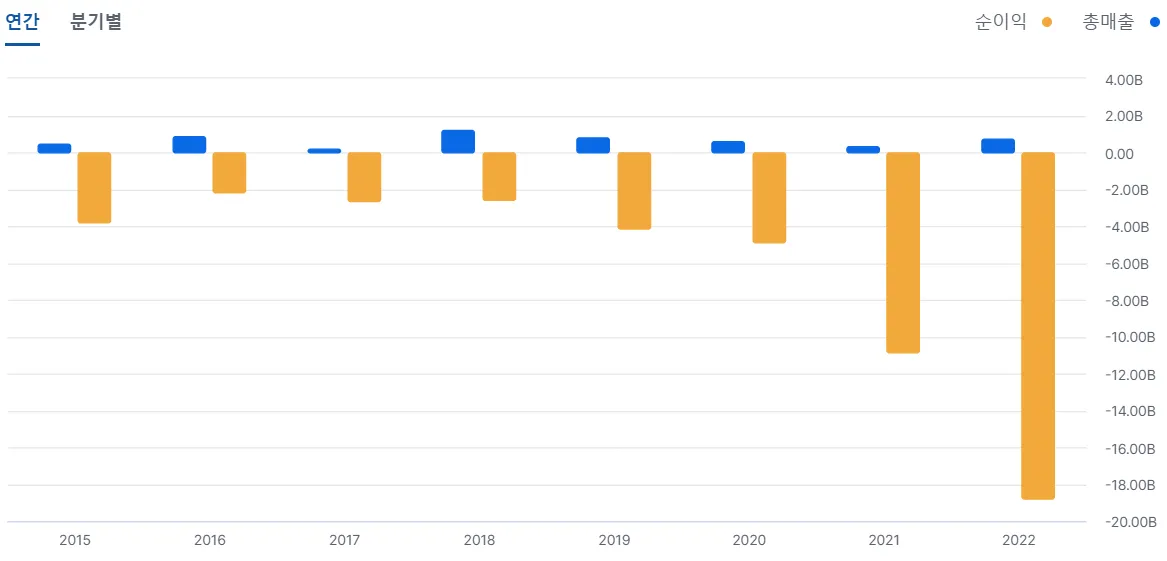 싸이토젠 손익계산서