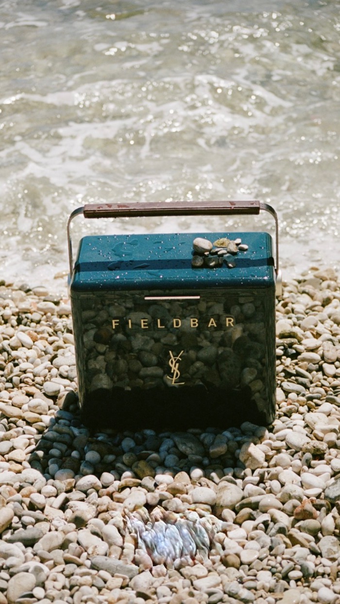 Saint Laurent Fieldbar luxury cooler bag YSL Rive Droite summer collection⁠