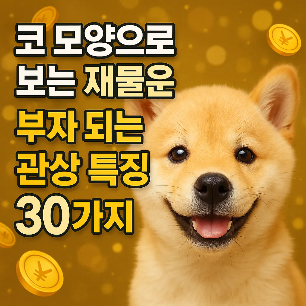 코 모양으로 보는 재물운! 부자 되는 관상 특징 30가지