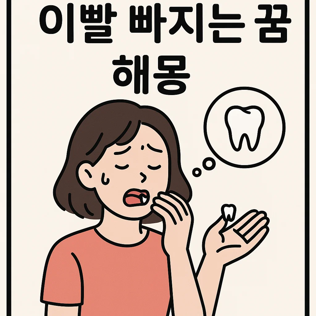이빨 빠지는 꿈, 무슨 뜻일까? 심리 해석부터 건강 신호까지