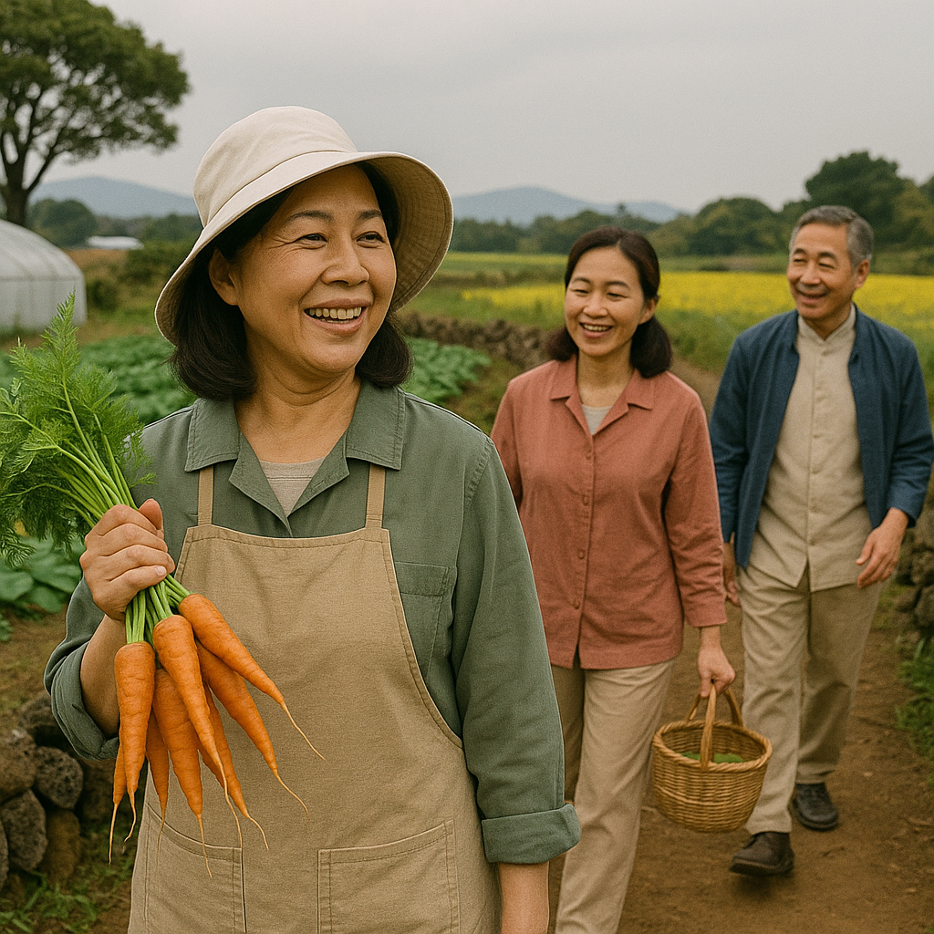 제주 농촌 중년 건강체험 코스 (농산물, 치유, 힐링)