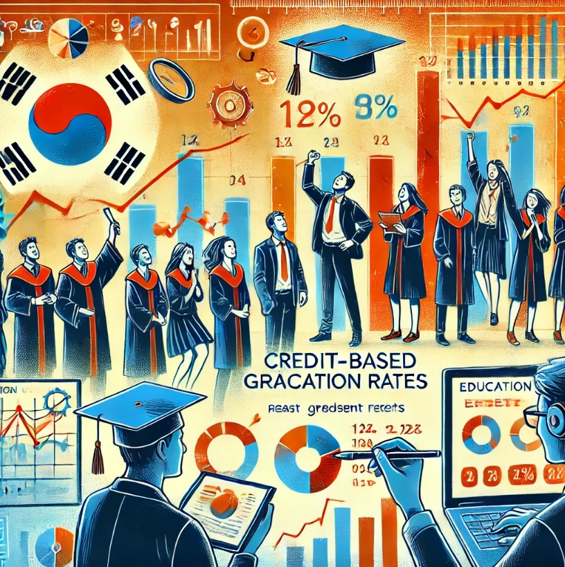 고교학점제 시행 후 졸엽률 변화에 관한 이미지