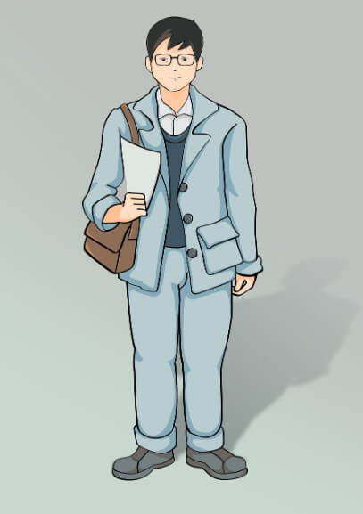 젊은 직장인의 모습