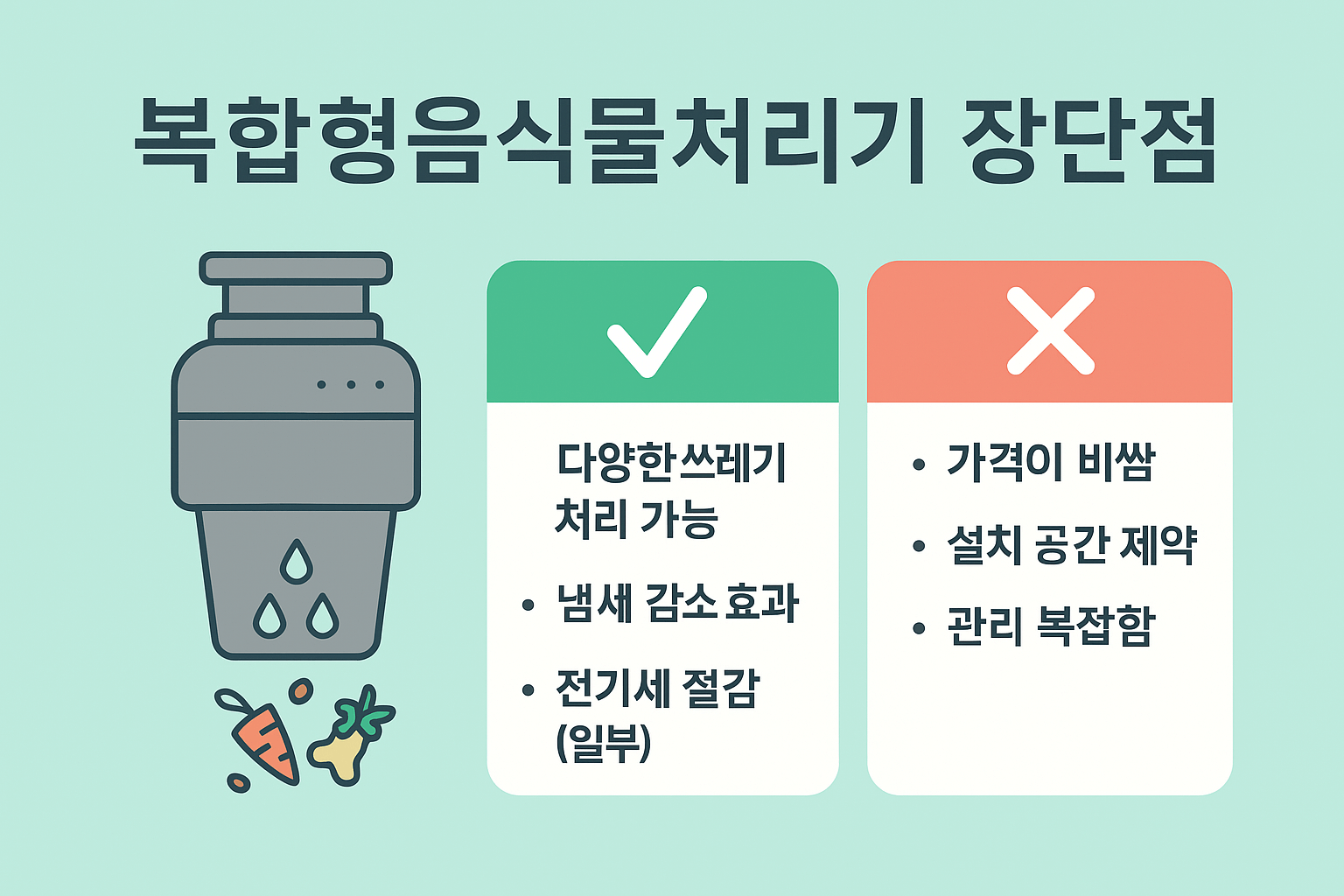복합형 음식물처리기 왜 주목받을까?