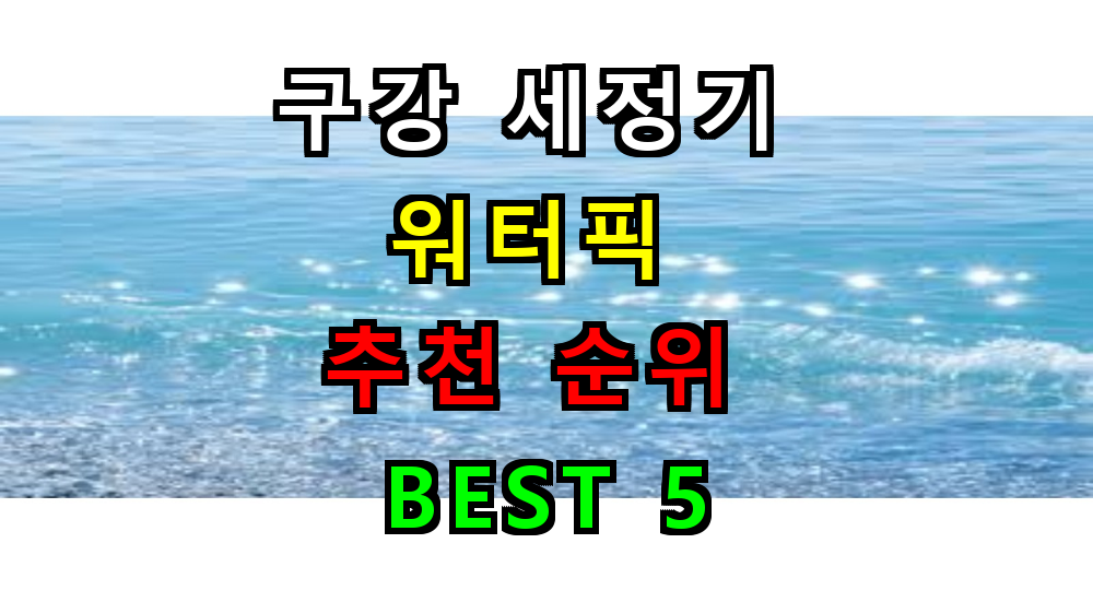 2025 구강세정기 워터픽 추천 BEST 5