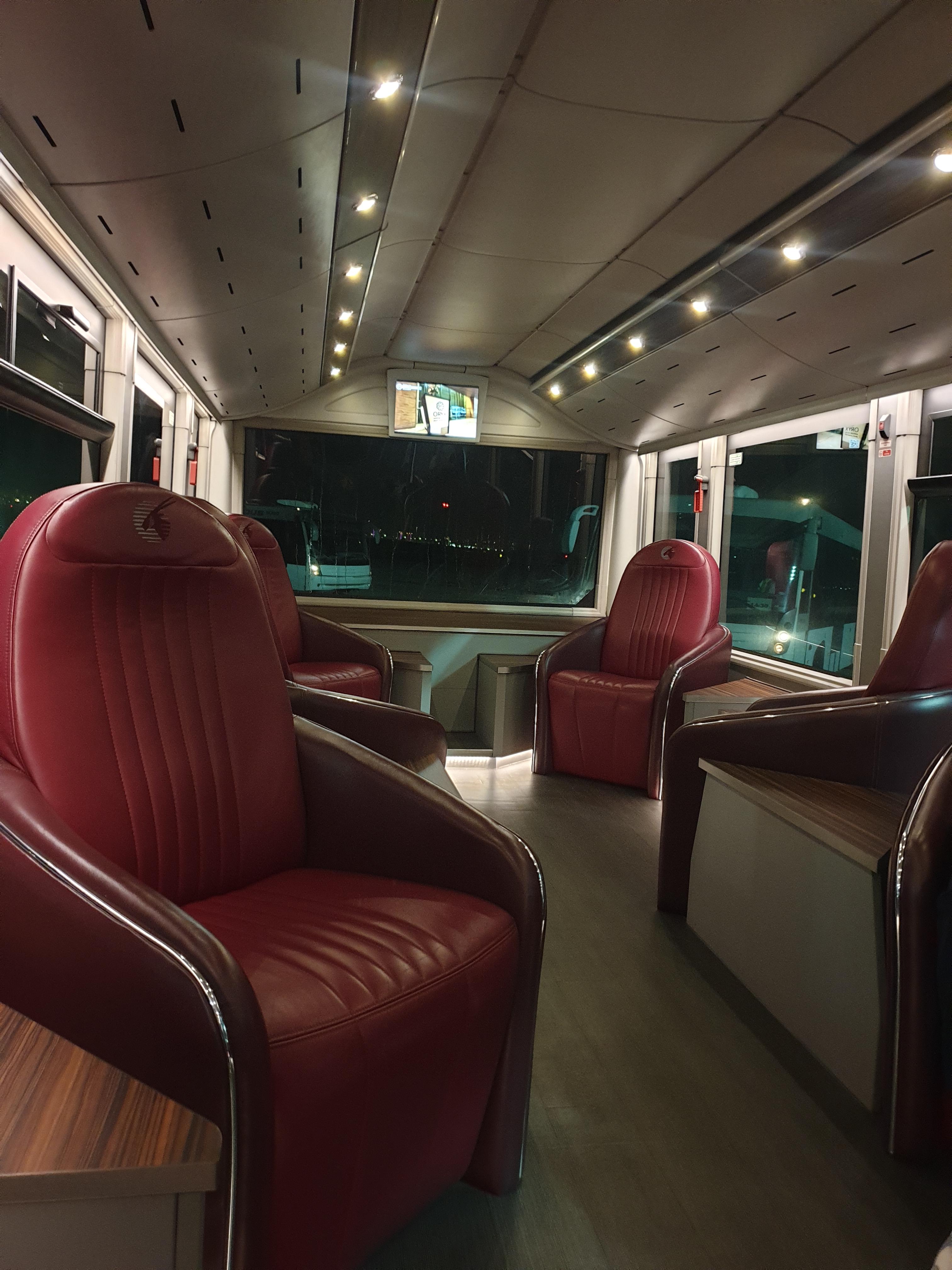 도하공항, 럭셔리한 셔틀버스