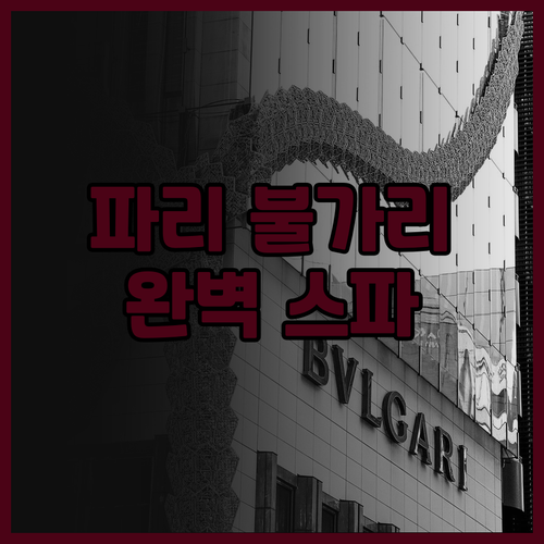 불가리 호텔 파리 추천! 모던한 이탈..