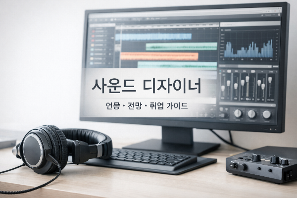 사운드 디자이너 되는 법 총정리|연봉, 전망, 포트폴리오