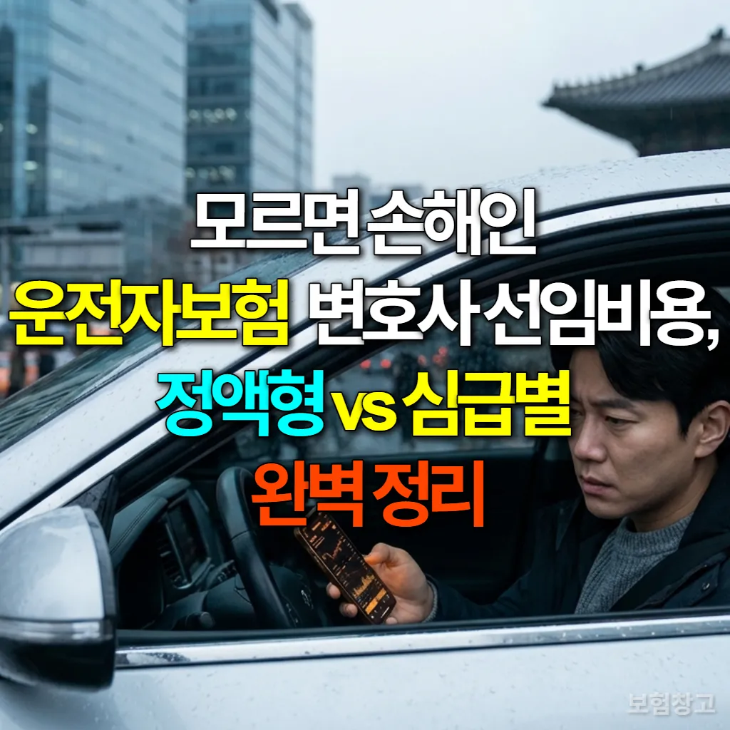 운전자보험 개정 내용을 고민하는 한국인 운전자
