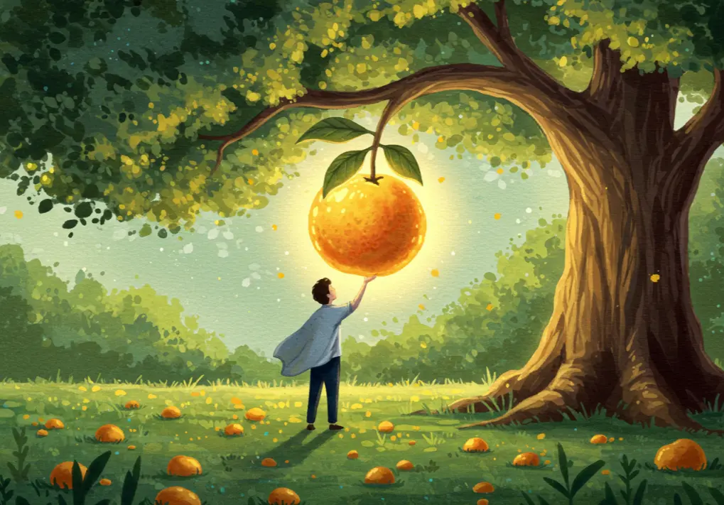 큰 나무에 열매가 가득 달린 꿈