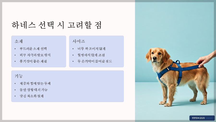 산책 전용 하네스 추천