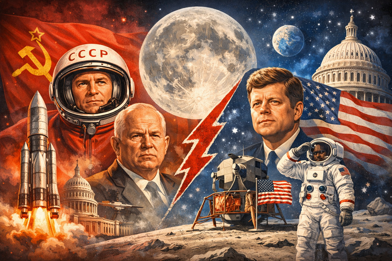 달 착륙이 냉전 정치에서 갖는 의미, 우주 경쟁의 결정적 순간