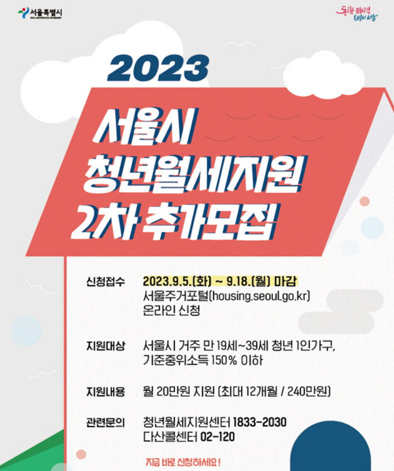 청년 월세지원금 신청방법 신청 자격 총정리