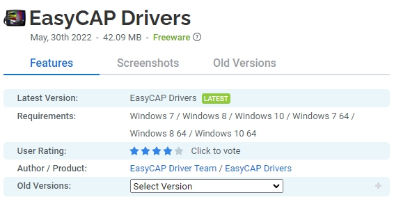 EasyCAP-Drivers