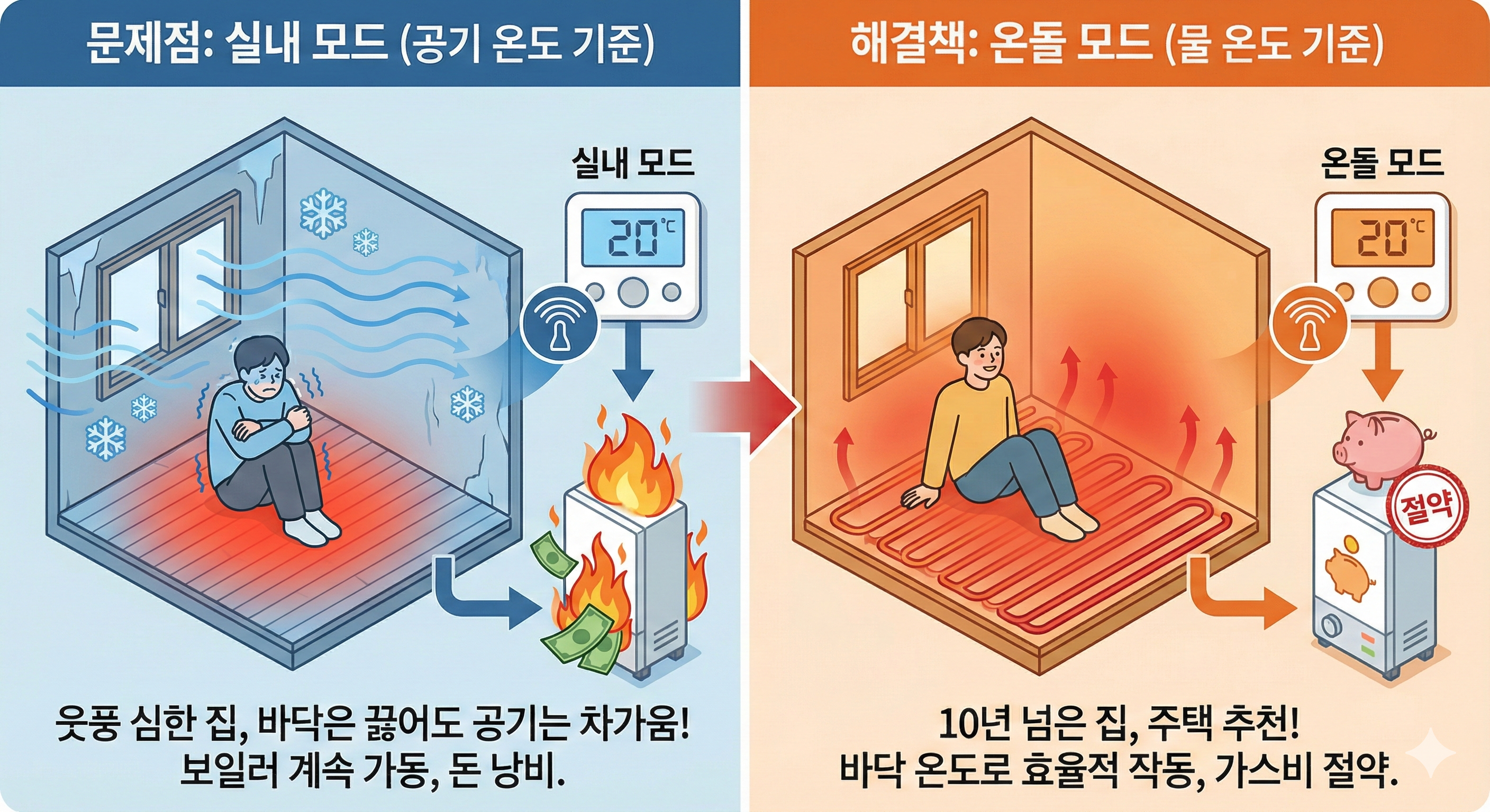 '실내' 말고 '온돌'로 바꾸세요!