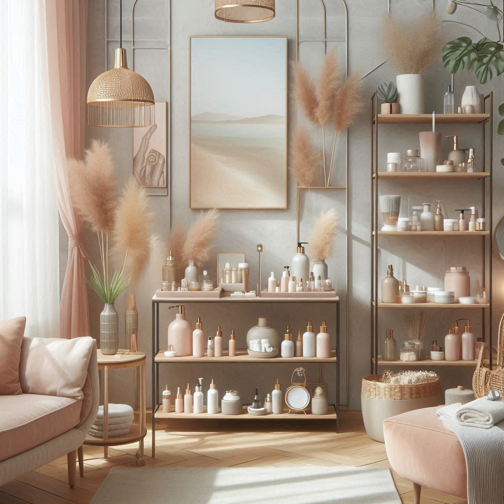 피부,체형관리 샵 배경