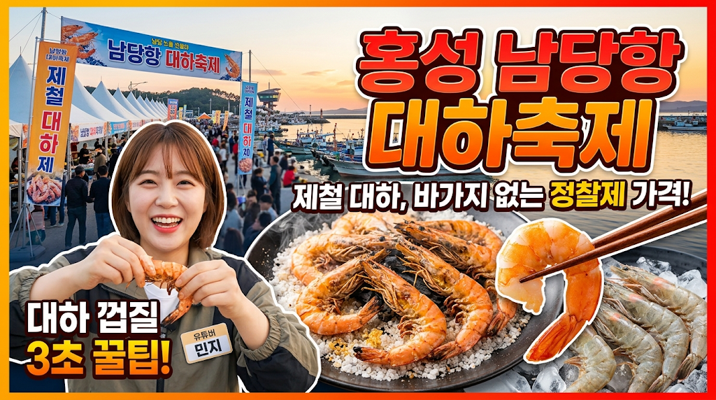 2026 홍성 남당항 대하축제 바가지 없는 정찰제 가격