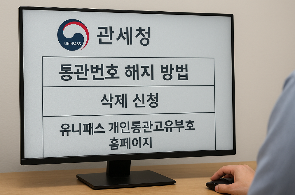 관세청 개인통관고유부호 해지 신청 3분 완벽 가이드