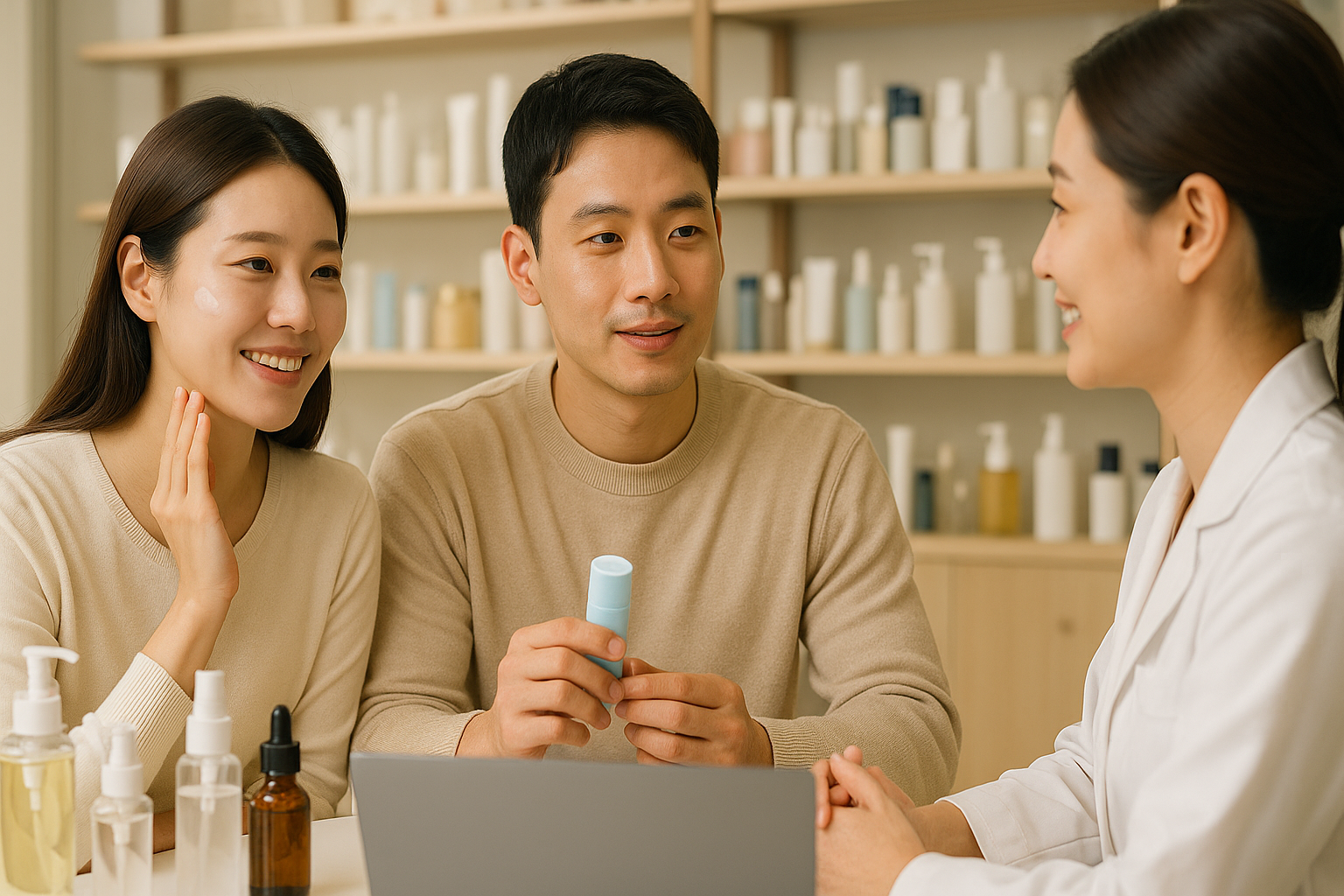스킨 케어 제품 상담