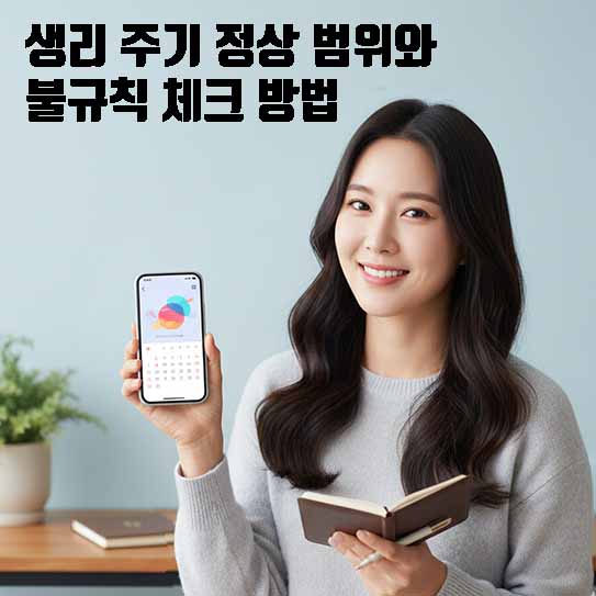 생리 주기 정상 범위와 불규칙 체크 방법