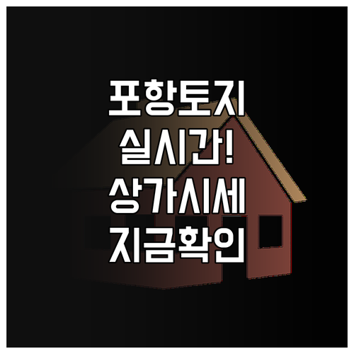 포항 교차로 부동산 토지 상가 투자 ..