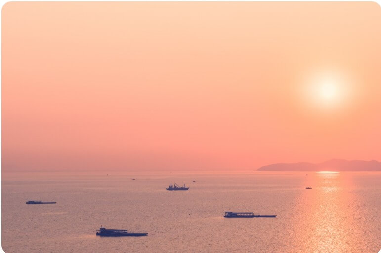 해가 뜨는 모습