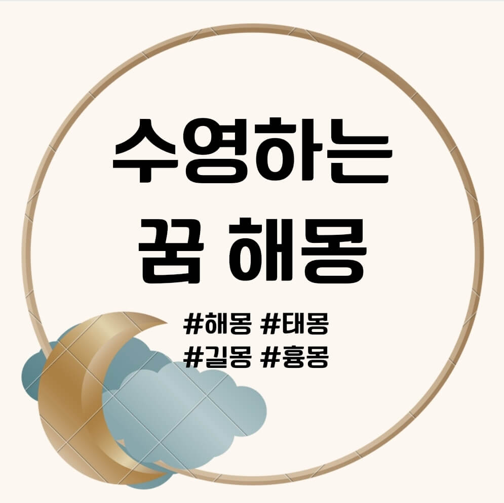 수영하는 꿈 문구의 포스터