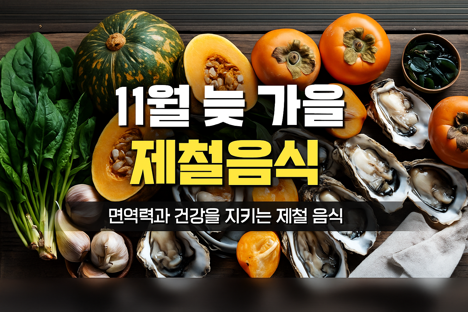 11월 늦가을 제철음식