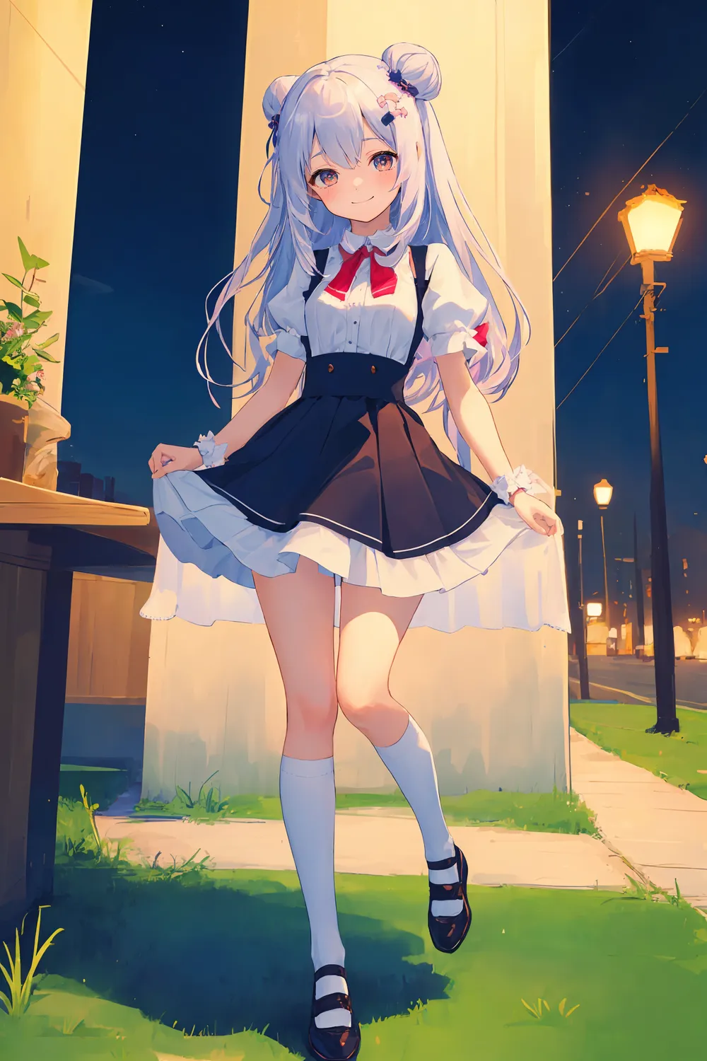 은발 금발 캐릭터 AI그림