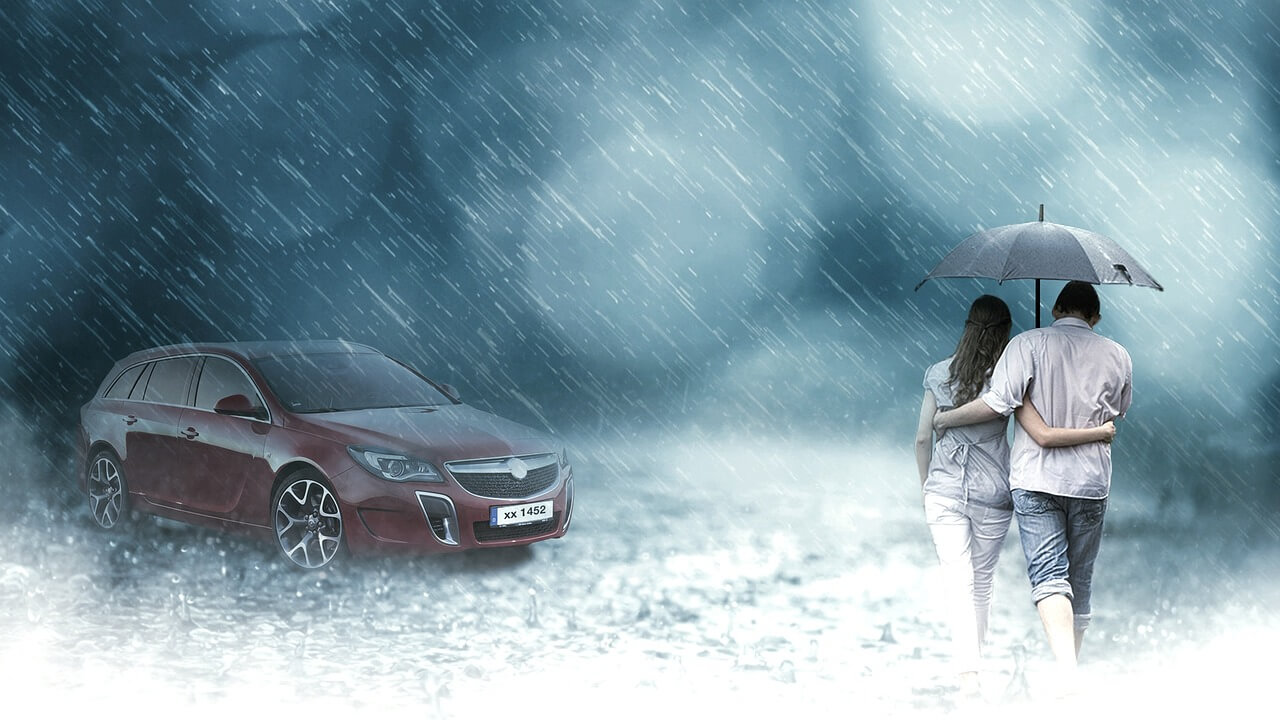 heavy rain