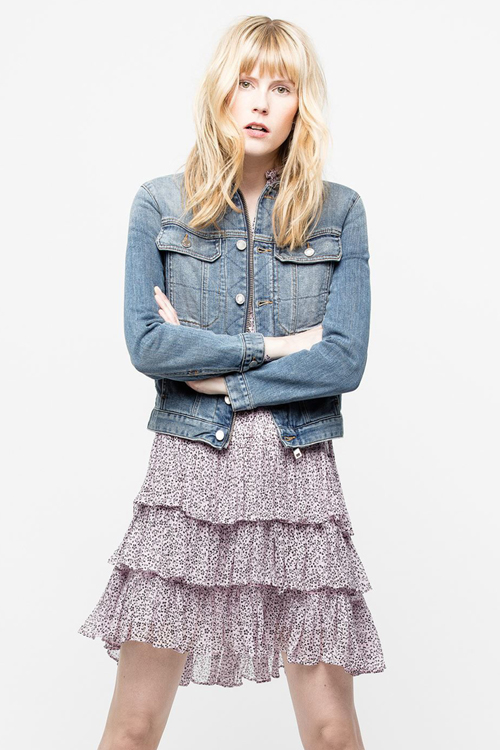 쟈딕 앤 볼테르 이효리 KIOKY 슬림 데님 청 자켓