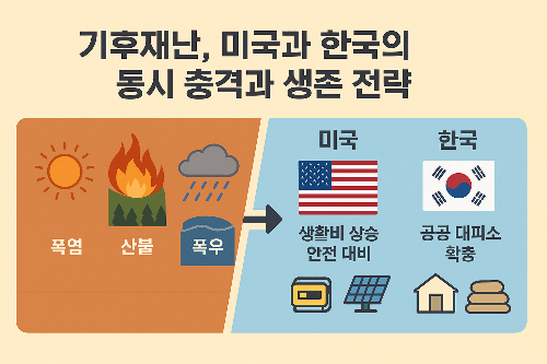 기후재난, 미국과 한국의 동시 충격과 생존 전략