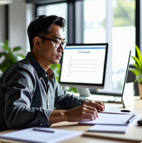 토지대장 발급 받는 이미지