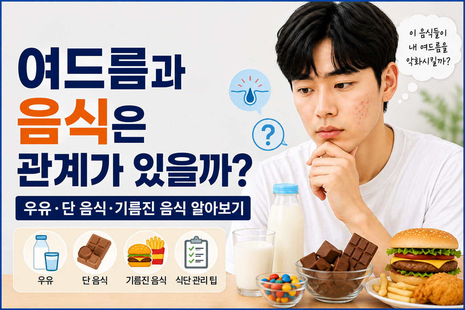 여드름과 음식은 관계가 있을까?