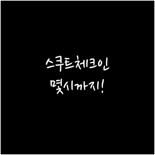 스쿠트 항공 온라인 체크인 시간 및 ..