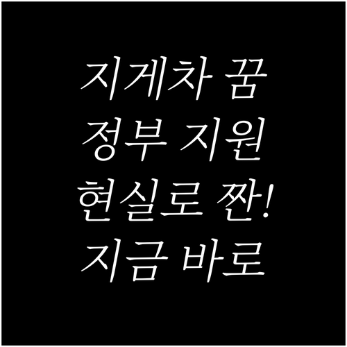 지게차 운전 꿈, 정부 지원받아 현실..