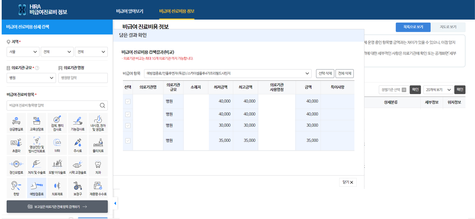 비급여-진료비용-결과비교