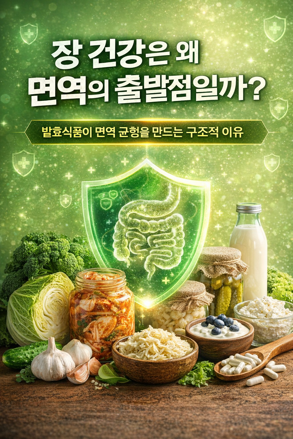 장 건강은 왜 면역의 출발점일까 / 발효식품이 면역 균형을 만드는 구조적 이유