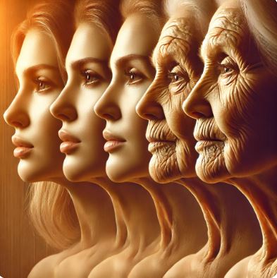 노화과정 이미지