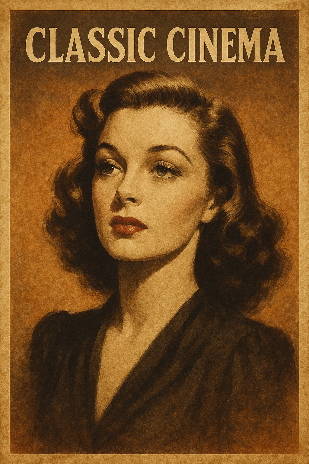 오래된 명작 영화 포스터 속 여주인공