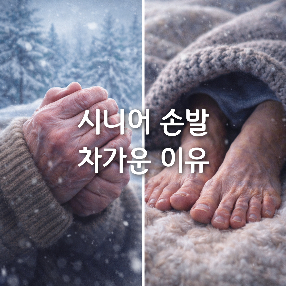 시니어 손발이 유독 차가운 이유, 단순 혈액순환 문제일까 🦵