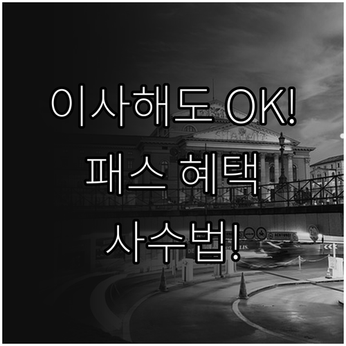 청년문화예술패스 거주지 이전 시 혜택..