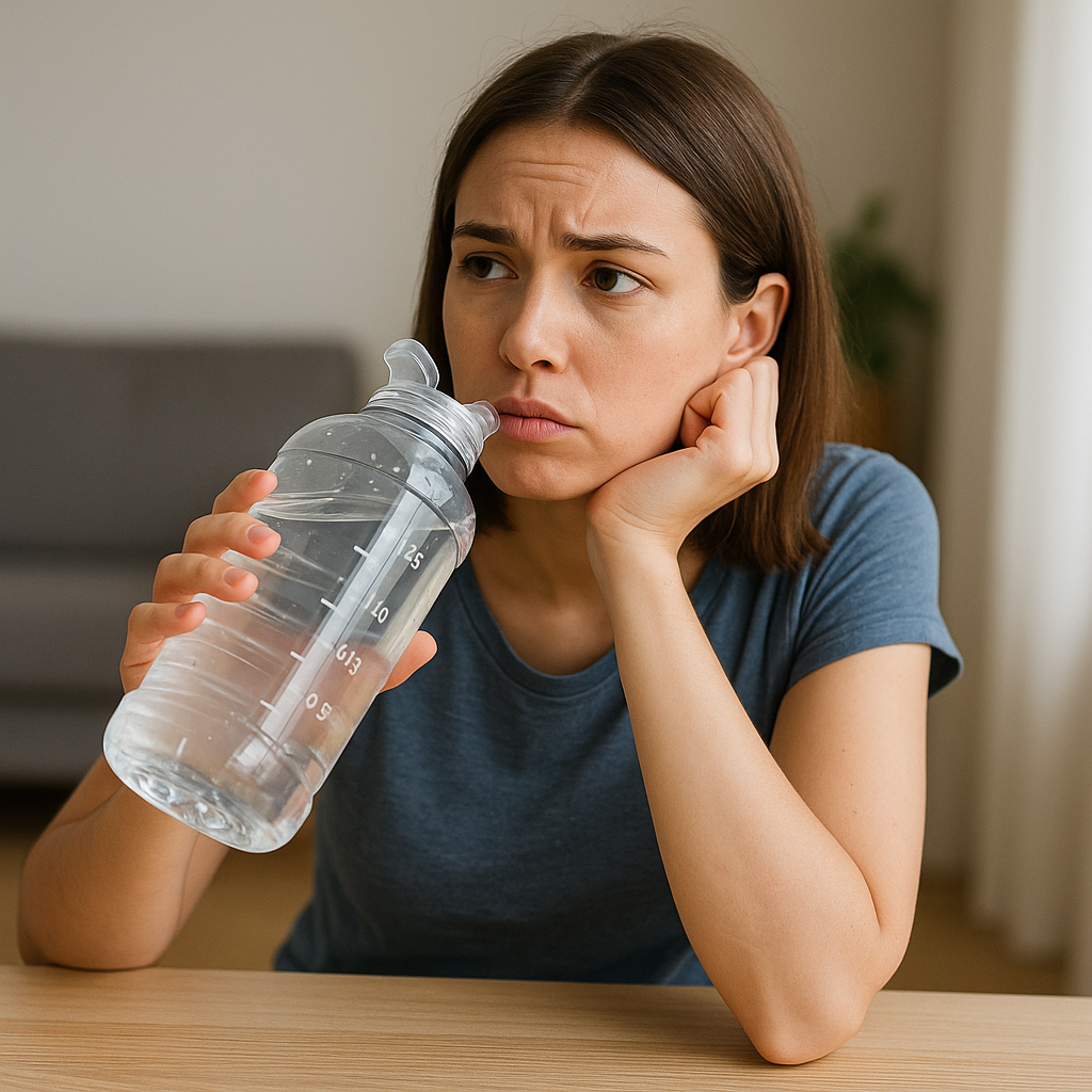 물을 마시는 사람