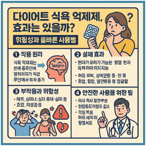 다이어트 식욕 억제제, 효과는 있을까(올바른 사용법)